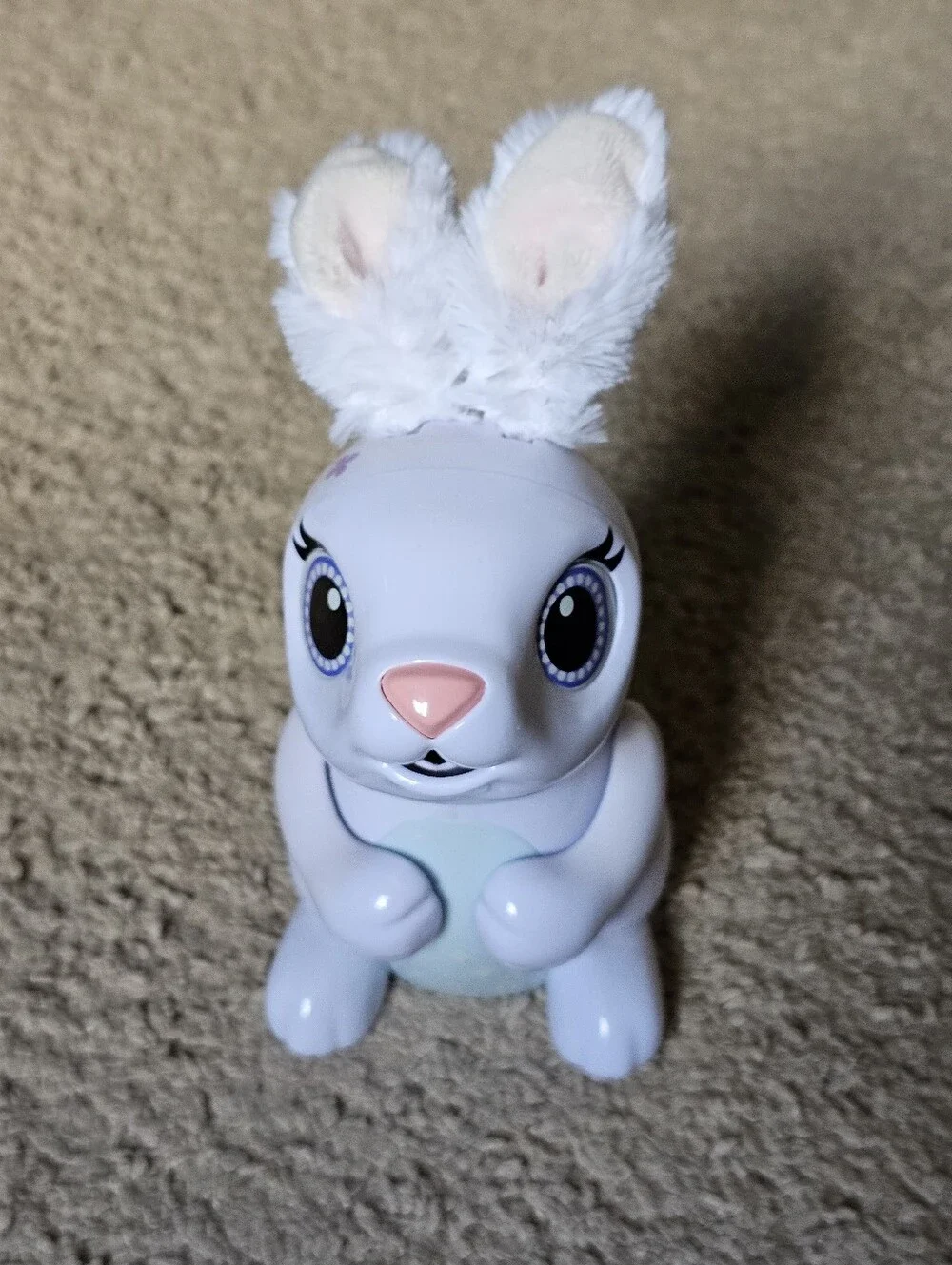 Spin Master Zoomer Hungry Bunny Chewy - Electronic Light Up with Sounds - Tested